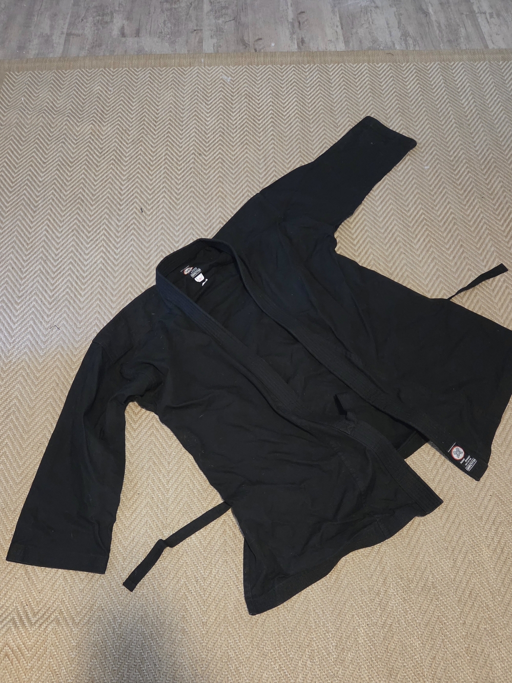 Men's Lightweight Black Training Jacket - Martial Arts Style